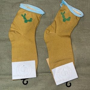 Urban Outfitters cactus green socks - 2 pairs NWT